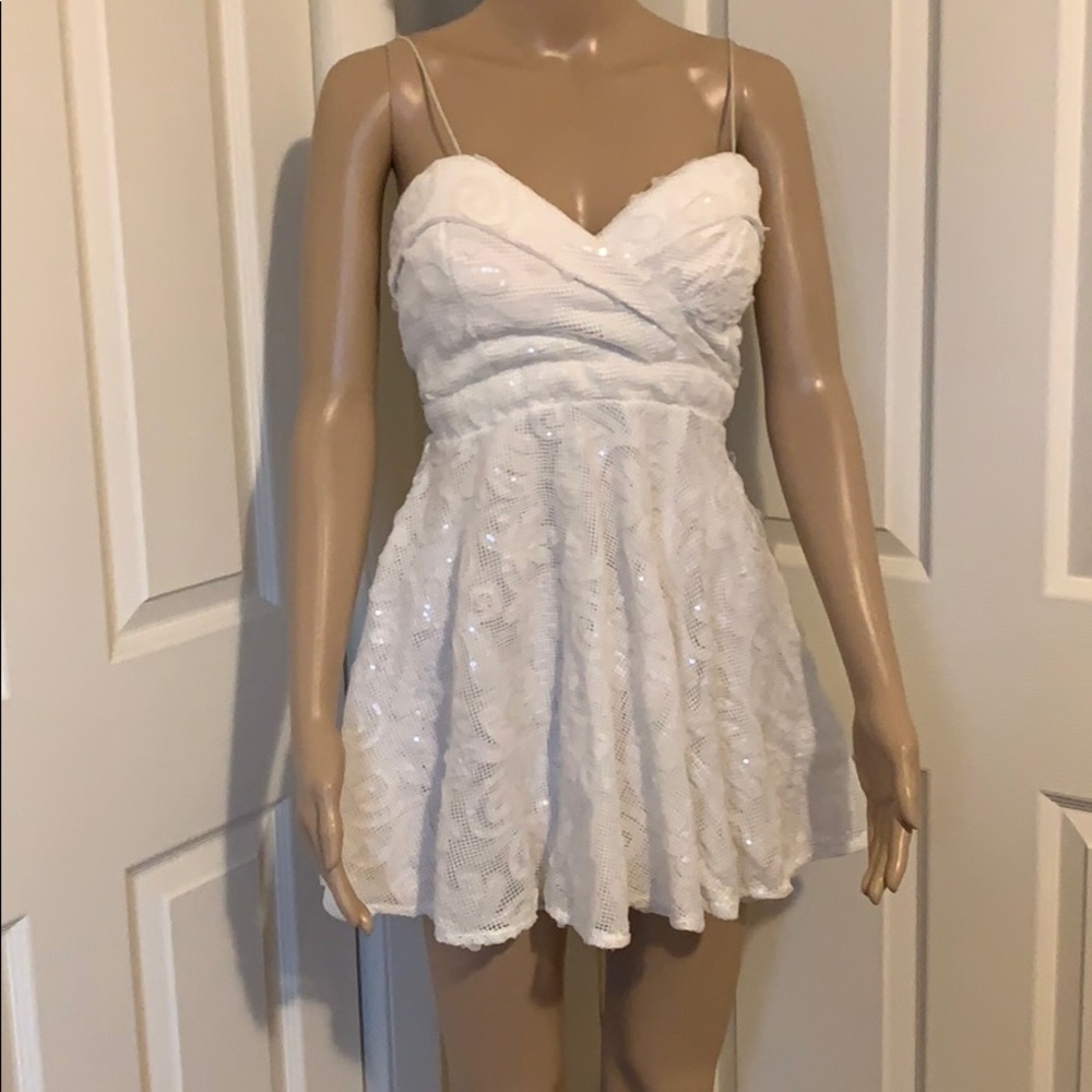 Trendy Club Bubbly White Elegant Party Prom Dress